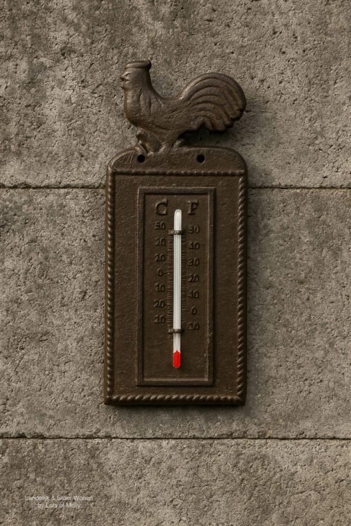 Gietijzeren thermometer 01