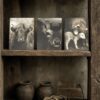 Houten decoratie bordjes