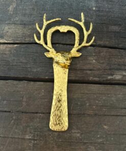 Gouden flessenopener rendier 03