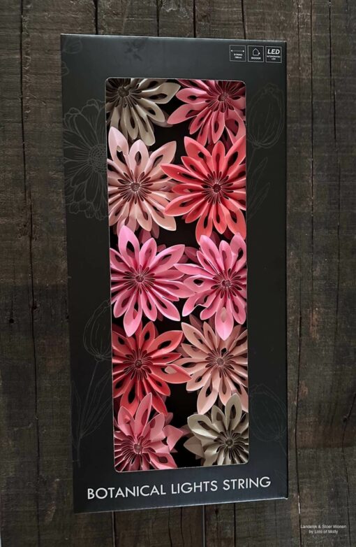 Lichtsnoer led flowers roze 1