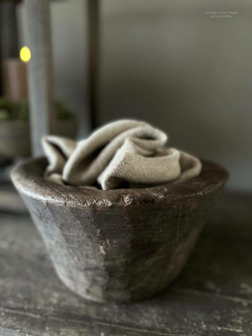 Vijzel houten pot india luksa 01