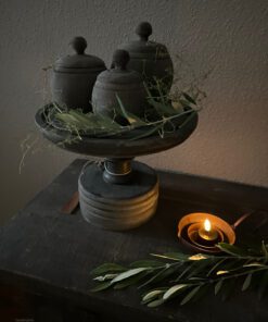 Houten plateau op voet aura peeperkorn 01