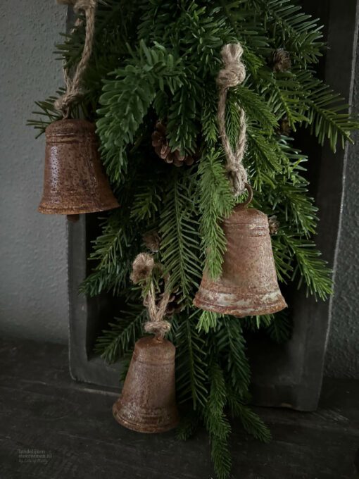 Kerstklok roest h10 8 01