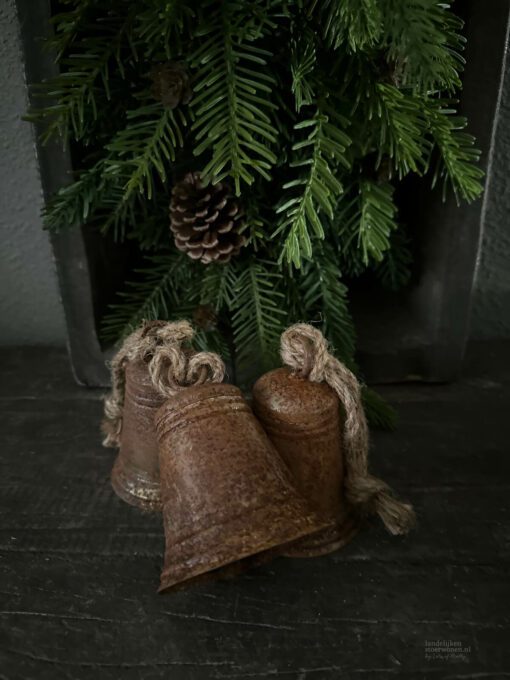 Kerstklok roest h10 8 05