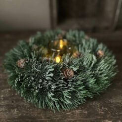 Kunstkrans picea groen 04