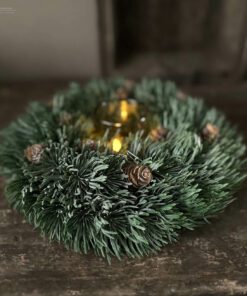 Kunstkrans picea groen 04