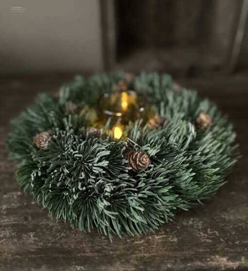 Kunstkrans picea groen 04