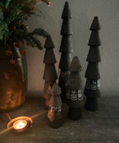 Set houten kerstboompjes deco 01