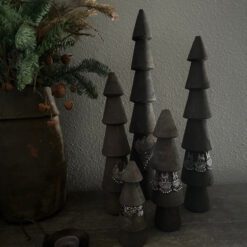 Set houten kerstboompjes deco 02