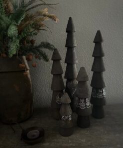 Set houten kerstboompjes deco 02