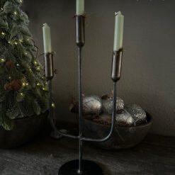 3 Arms IJzeren Kandelaar