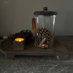 Glazen pot deksel aura peeperkorn m 01