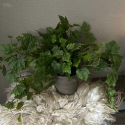 Kunstdruivenblad in pot breed 01