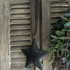 Metalen kerstster met lint ravi 01