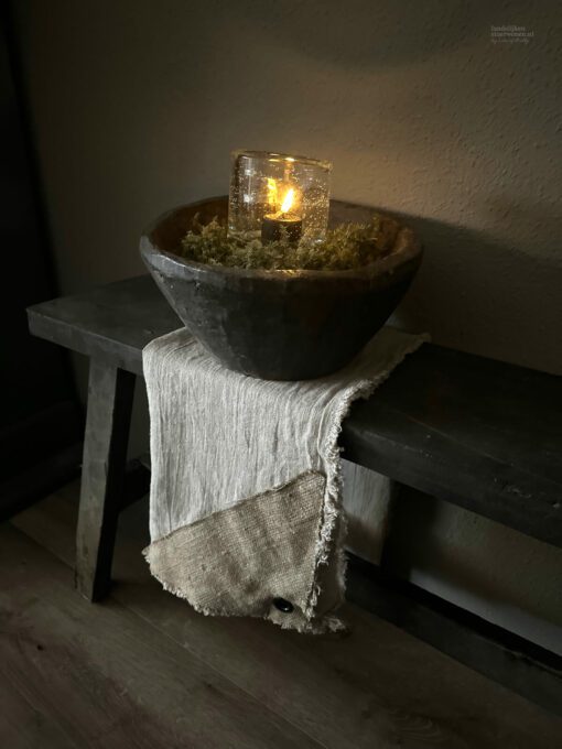 Oud houten vijzel 01
