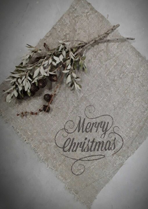 Shabby doek merry christmas