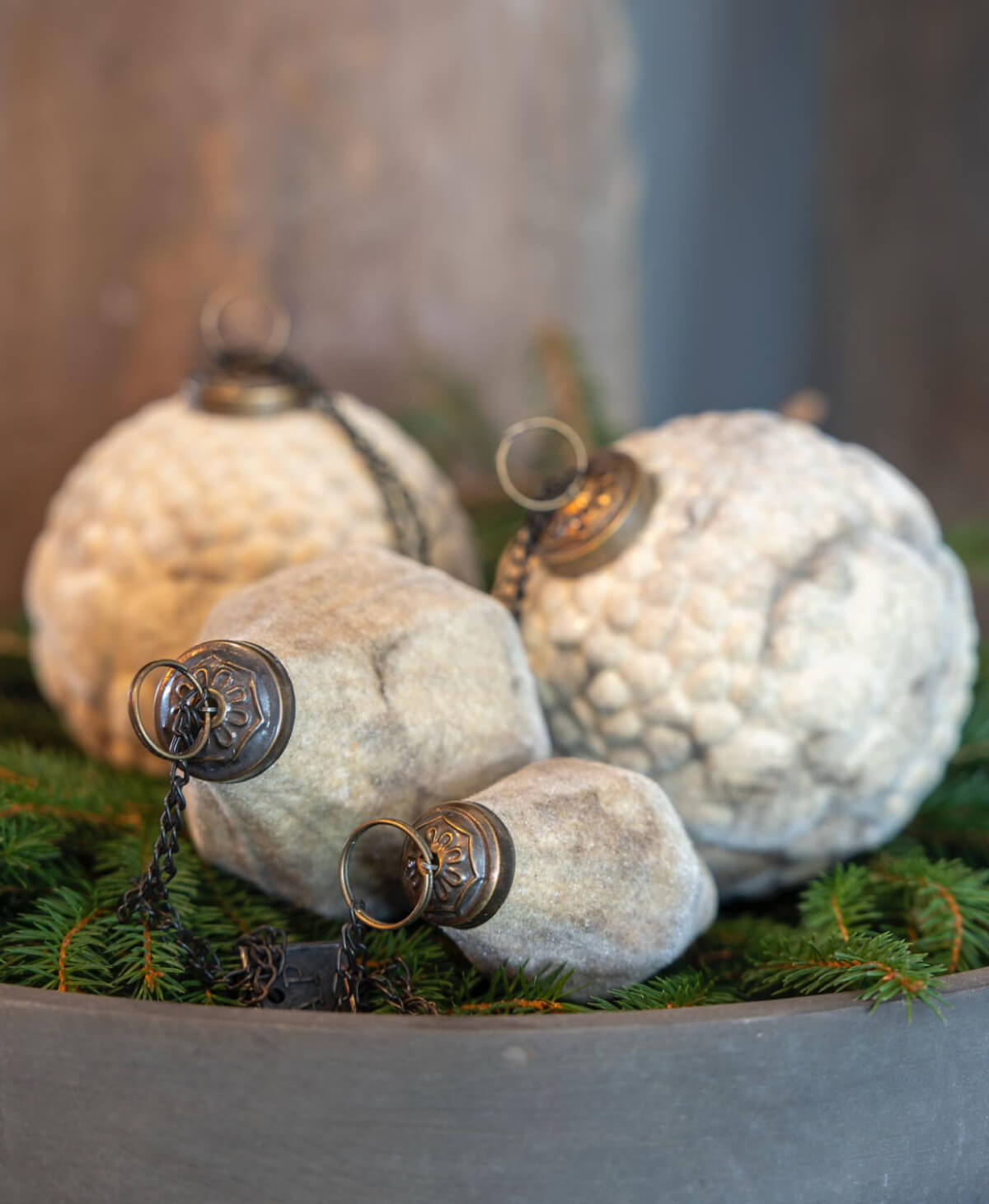 Aura peeperkorn kerst beige fluweel