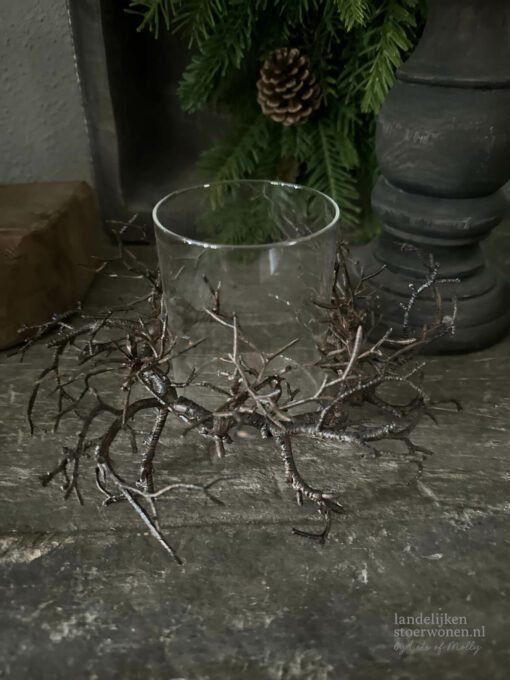 Kunstkrans pyrus bruin 04