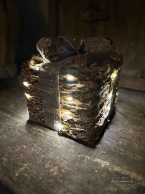 Set 3 led warm wit kerstkado 03