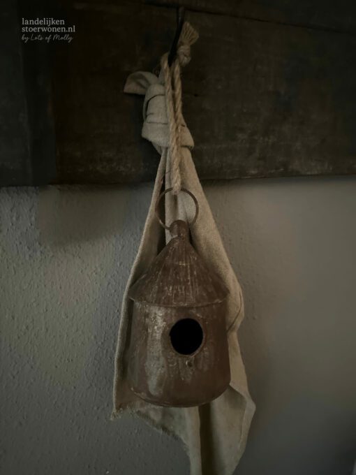 Zinken vogelhuis roest 01