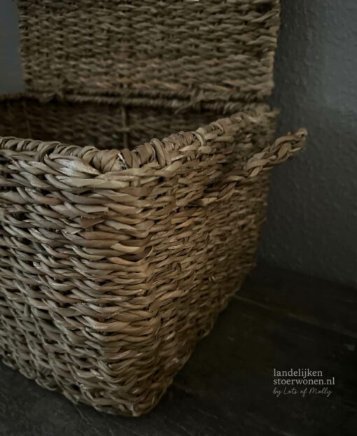 Mand deksel zeegras 04
