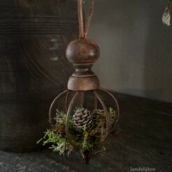 IJzeren Ornament Roest Hout