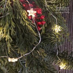 Kunst Kersttoef met verlichting