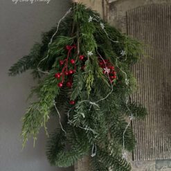 Kunst Kersttoef met verlichting