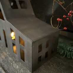 Metalen Huis Roest Waxine