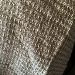 Plaid gerecycled katoen beige