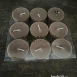 Waxine 9 stuks Taupe