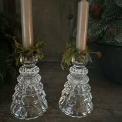 Glazen kandelaar Doorzichtig