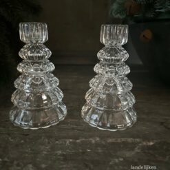 Glazen kandelaar Doorzichtig