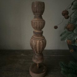 Houten Kandelaar Ribbel