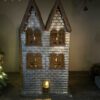Metalen Waxinelichthouder Huis