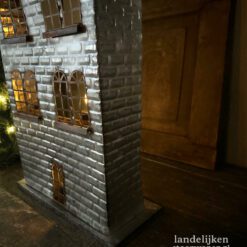 Metalen Waxinelichthouder Huis