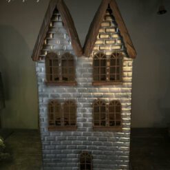 Metalen Waxinelichthouder Huis