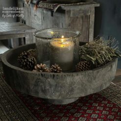 Houten Schaal op voet