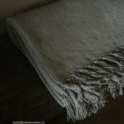 Katoenen Plaid Licht grijs L