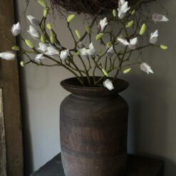 Kunsttak Magnolia Knoppen wit 90 cm