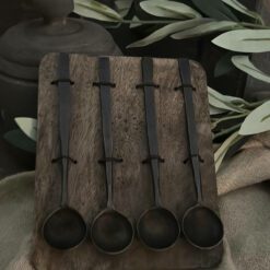 Lepeltjes Set (4) Large Matzwart – Aura Peeperkorn