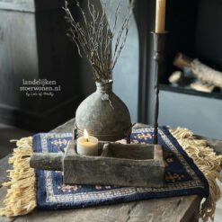 Oud Houten Bakje met Steel Hoffz