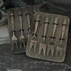 Set Vorkjes Oud Messing Aura Peeperkorn