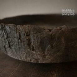 Unieke Houten Schaal Voet 1