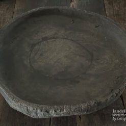 Unieke Houten Schaal op Voet