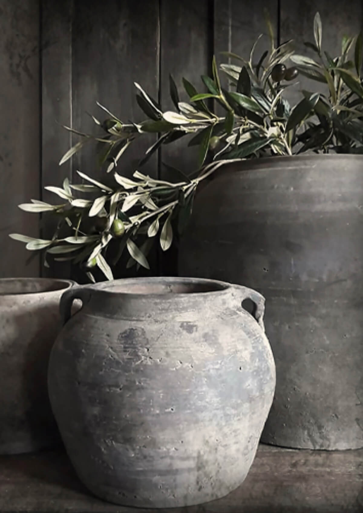 Deco bordje pot Olijf