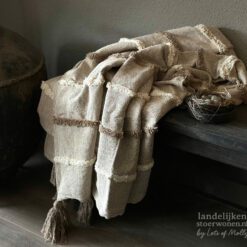 Katoenen Plaid Hya Zand