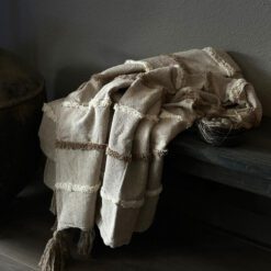 Katoenen Plaid Hya Zand