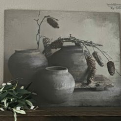 Schilders paneel grijze potjes hazelaar