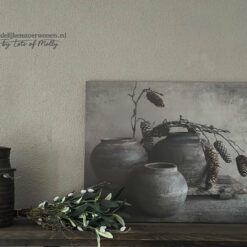 Schilders paneel grijze potjes hazelaar